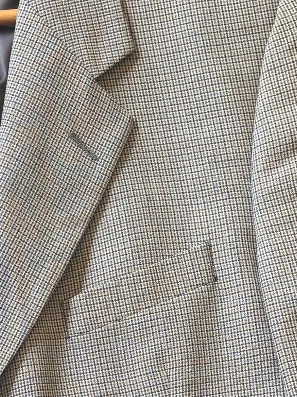 VTG 90s Burberry Wool Plaid Blazer Saks Fifth Avenue